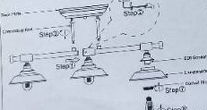lot 7184 image: Bathroom Light Fixture
