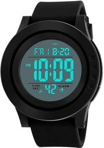 lot 8003 image: LYMFHCH Mens Digital Sports Watch LED Screen Large Face Electronics Military Watches for Men Waterproof Alarm Stopwatch Back Light Outdoor Army Watch