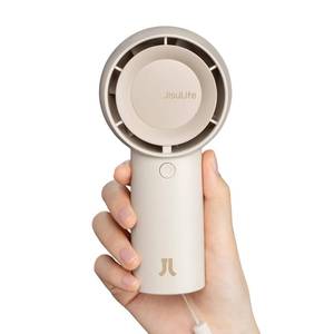 lot 8455 image: JISULIFE Handheld Portable Turbo Fan 16H Max Cooling Time, 4000mAh USB Rechargeable Personal Battery Operated Mini Small Pocket Fan with 5 Speeds for TravelOutdoorHomeOffice - Brown