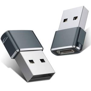 lot 8477 image: Basesailor USB to USB C Adapter 2Pack,USBC Female to A Male OTG Charger Type C Converter for Apple Watch Ultra iWatch 7 8 9,iPhone 15 14 13 Plus Pro Max,AirPods 3,iPad Air,Car,Samsung Galaxy S24 23,16