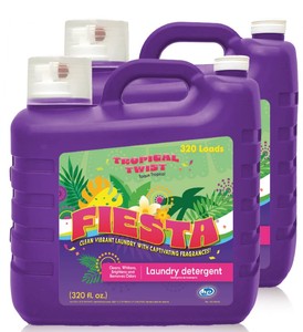 lot 1385 image: Fiesta Tropical Twist Laundry Detergent, 320 fl.oz, 2 Jugs