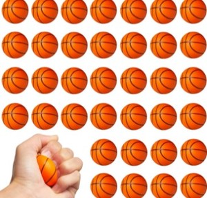 lot 5503 image: Wellvo. 36 Pack Mini Foam Basketball
