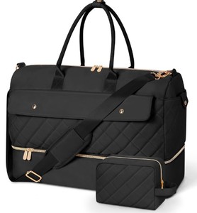 lot 6087 image: Wedama Travel Duffel Bag, Large Weekender Bag for Women with Shoe Compartment, Carry on Overnight Bag with Toiletry Makeup Bag, Gym Bag for Travel Gym Camping Hospital, Green