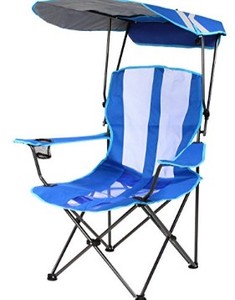 lot 9287 image: Kelsyus Original Foldable Canopy Chair for Camping, Tailgates, and Outdoor Events, GreyBlue