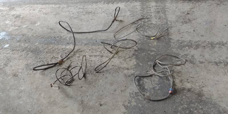 lot 6732 image: Lot of 5 Wire Rope Slings