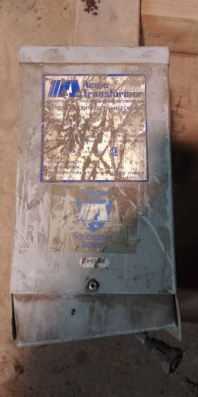 lot 6758 image: Acme Transformer