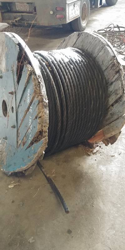 lot 6624 image: Spool of 1 Steel Rope Approximately 2,000 LB
