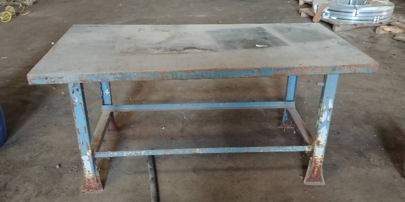 lot 6806 image: Heavy Duty Steel Table 36 x 72