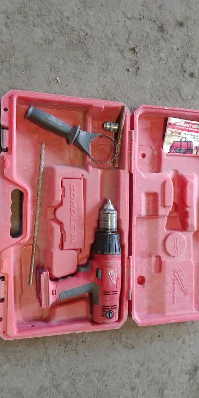 lot 6816 image: Milwaukee 12 Cordless Hammer Drill NO CHARGER