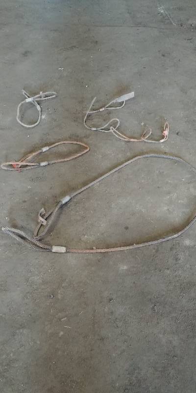 lot 6821 image: Lot of 5 Wire Rope Slings