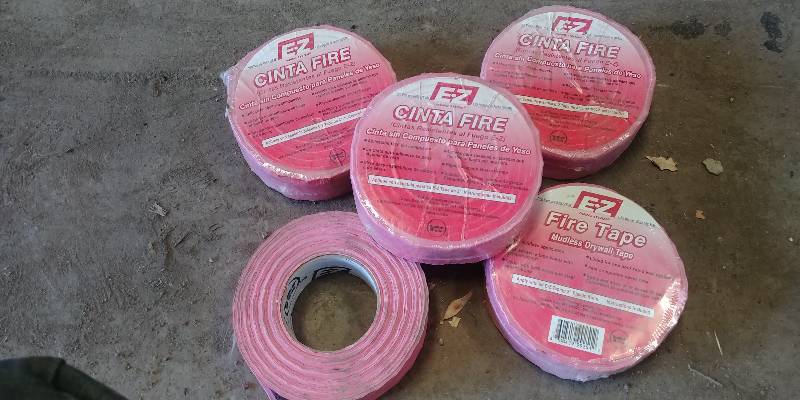 lot 6865 image: 5 Rolls Fire Tape Mudless Drywall Tape