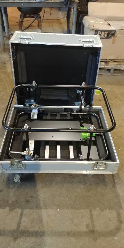 lot 6657 image: CaseTek Adjustable Height Cart with Case