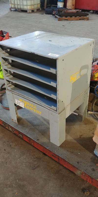 lot 26 image: Kimball Midwest 4 Drawer Storage Rack