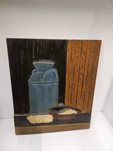 lot 126 image: Nice unique picture made out of wood