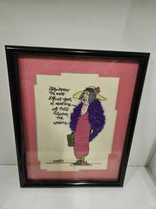 lot 131 image: Cute funny quote in frame