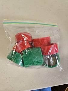 lot 145 image: Set of 8 Christmas napkin holders, plastic