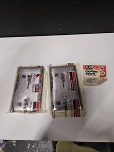 lot 184 image: Lot of 2 outlet covers and 1 pack of coupling sleeves