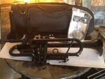 New trumpet  with case and assessor Rees as big as one spit valve cover missing