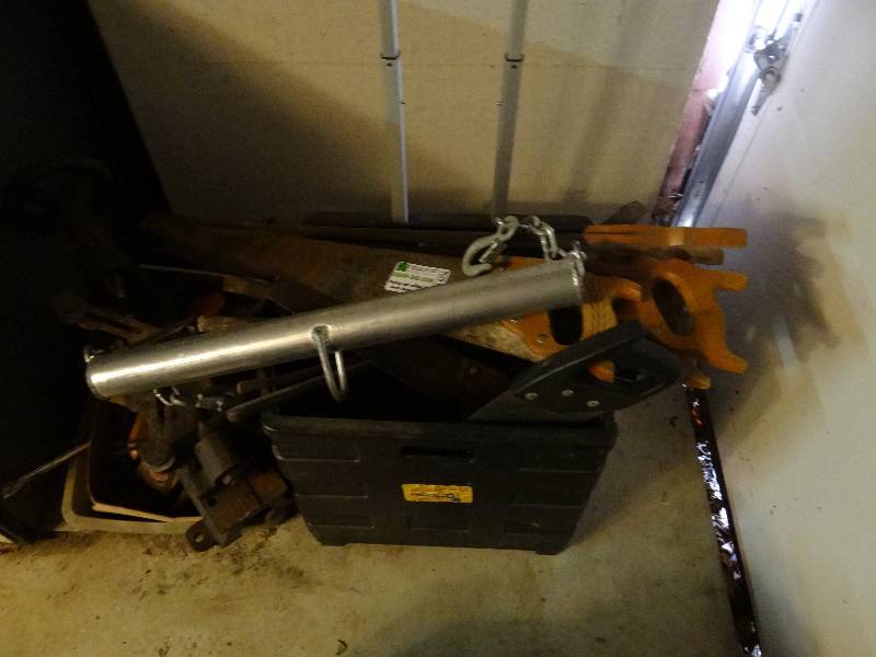 lot 6256 image: Large Lot of Antique Tools, Saws & Misc.