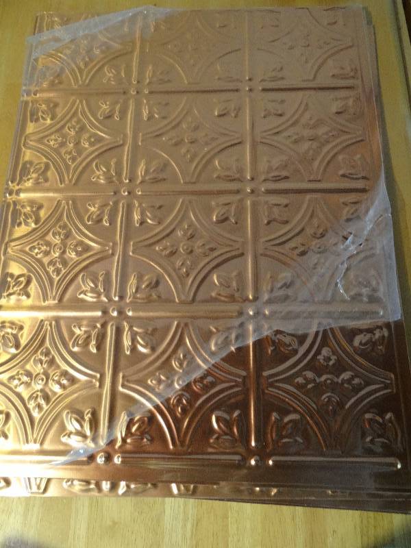 lot 6310 image: Classic Style Polished Copper Backsplash