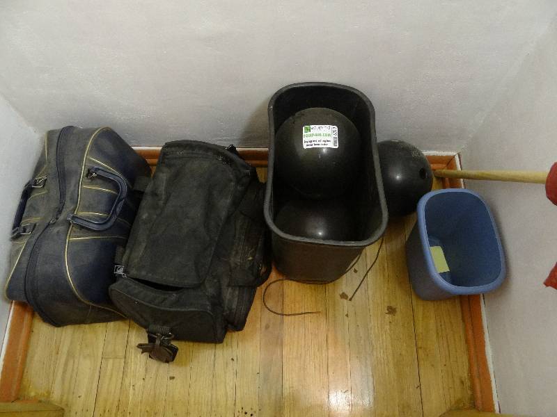 lot 6319 image: 7 Bowling Balls and Two Bags