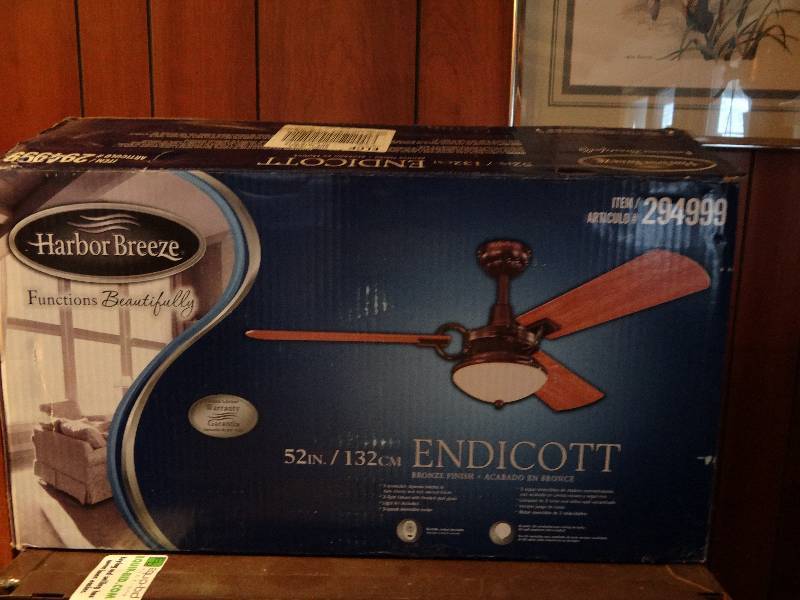 lot 6341 image: Harbor Breeze Fan Still In Box