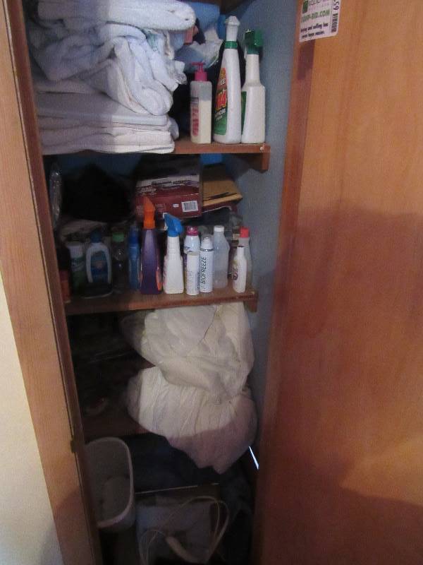 lot 6523 image: Contents of Closet