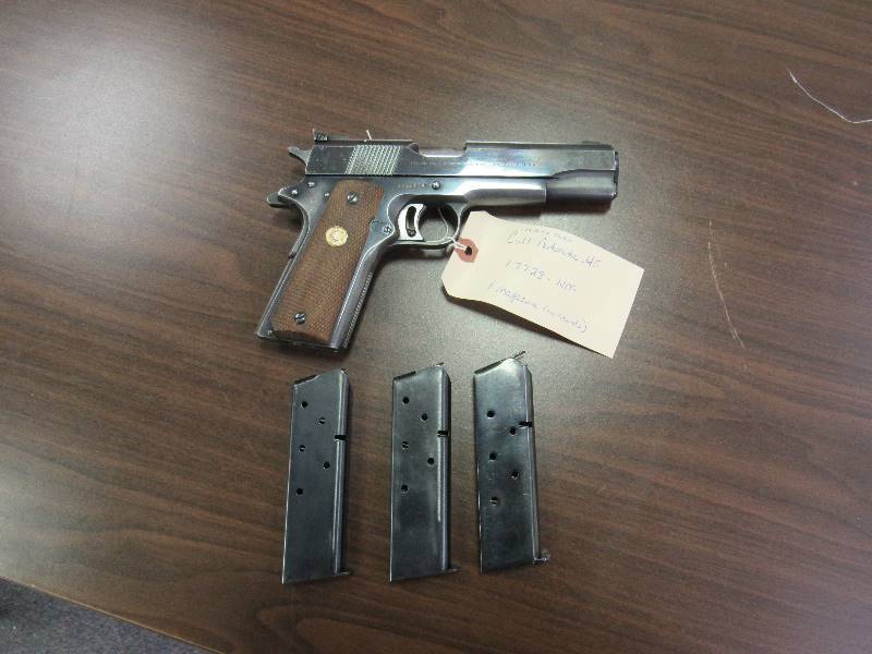 lot 6178 image: Colt 1911 National Match Gold Cup 45 Caliber Semi Automatic Pistol
