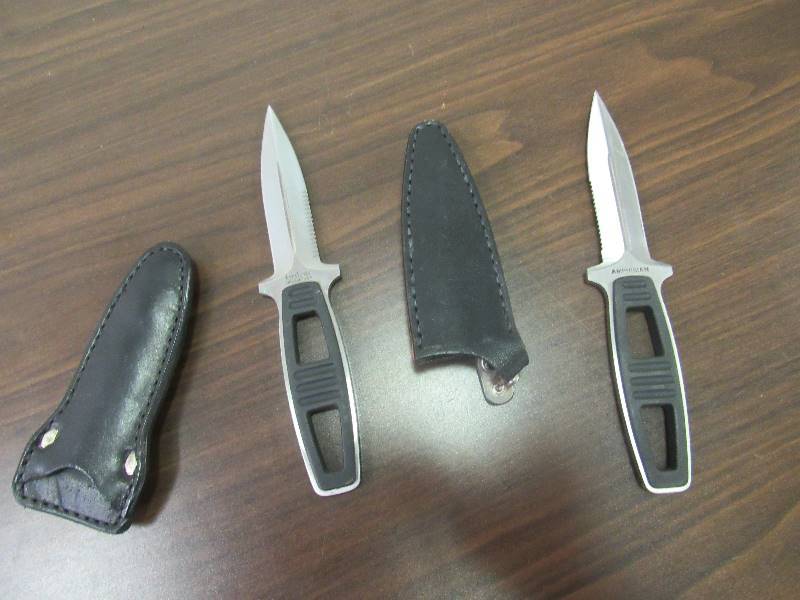 lot 6220 image: Set of 2 Knives and Cases (See Pictures)