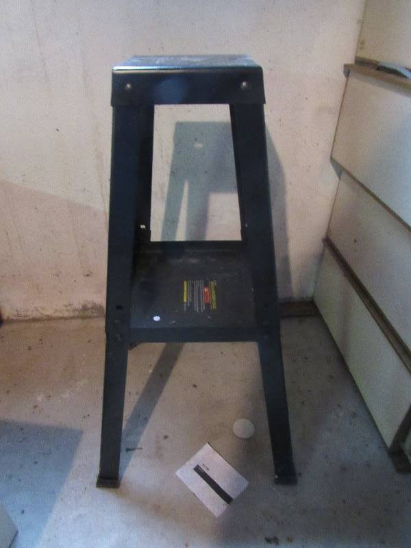 lot 6449 image: Bench Grinder Stands 8-12 x 8 top x 34 tall
