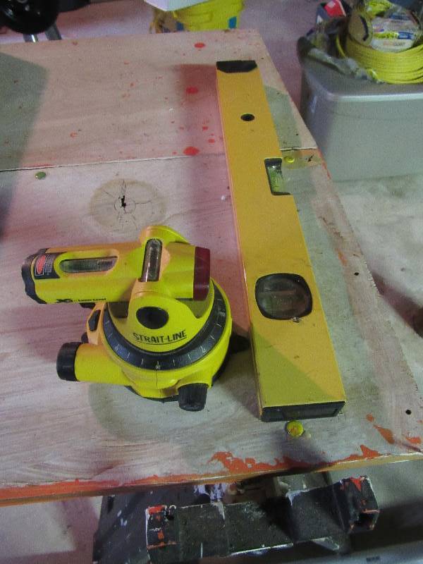 lot 6456 image: Laser Level and straight line level