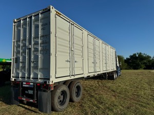 lot 20346A image: 40 Foot High Cube Multi Side Door One Time Use Conex Container