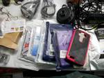 Large lot of misc ink cartrages, phone cases and more