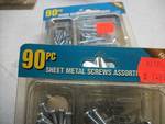 2 packages of 90 assorted sheet metal screws