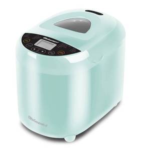 lot 48708 image: Elite Gourmet EBM8103M Programmable Bread Maker Machine 3 Loaf Sizes, 19 Menu Functions Gluten Free White Wheat Rye French and more, 2 Lbs, Mint