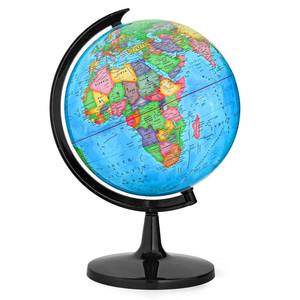lot 48736 image: GOCHANGE World Globe with Stand, 13 Geography Educational Globe for Students & Teachers, Full Length 19.7 inch 360° Spinning Globe for Age 8 Childrens Educational Tools & Desk Decorations & Gifts
