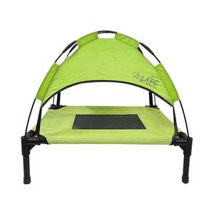 lot 48763 image: Midlee Green Dog Cot with Canopy (24 x 30)
