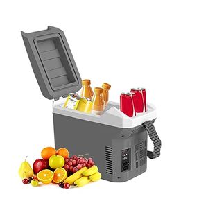lot 48766 image: TREFAN 8 LiterQuart Electric Car Cooler & Warmer 12v Plug in Cooler with ACDC Car Mini Fridge Portable Electric Cooler for CarCampingTravellingTruck