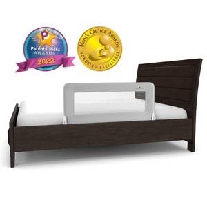 lot 48776 image: ComfyBumpy Bed Rail for Toddlers  Bed Rails for Kids, Twin, Full, Queen & King Size Bed - Adjustable Toddler Bed Rail Guard - Swing Down Baby Bed Side Rail - Gray, Regular (35.5 x 19.5)