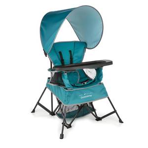 lot 48777 image: Baby Delight Go with Me Venture Portable Chair  Indoor and Outdoor  Sun Canopy  3 Child Growth Stages  Teal