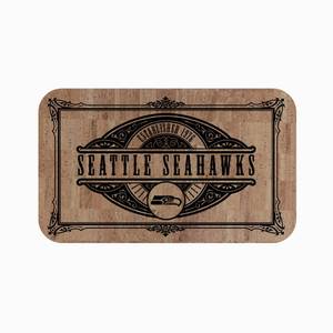 lot 48785 image: FANMATS NFL Seattle Seahawks CorkComfort Mat, Brown, 18x30 (25893)
