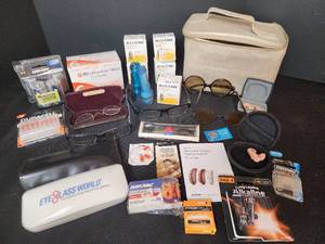 lot 191 image: Lancets, Hearing Aids, Hearing Aid Batteries, Eyeglasses, Batteries, and More