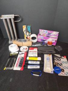 lot 196 image: Candle Mold, Sewing Notions, 5-Second Fix Kit, and More