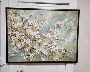 lot 8 image: Canvas Painting 42x32