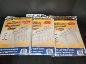 lot 296 image: NIP (3) packs of (13) Garment Bags