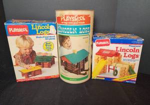lot 302 image: Vintage Lincoln Logs