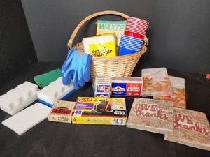 lot 379 image: Paper Goods and Cleaning Tools