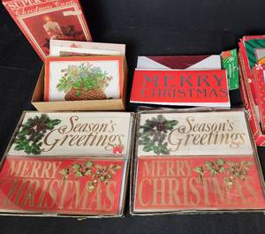 lot 420 image: Vintage Christmas Cards