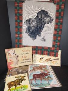 lot 454 image: Metal Pillsbury Sign, Moose Decals, and More