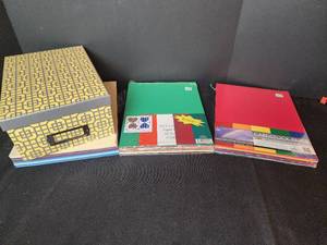 lot 464 image: Scrapbooking Paper and Storage Box